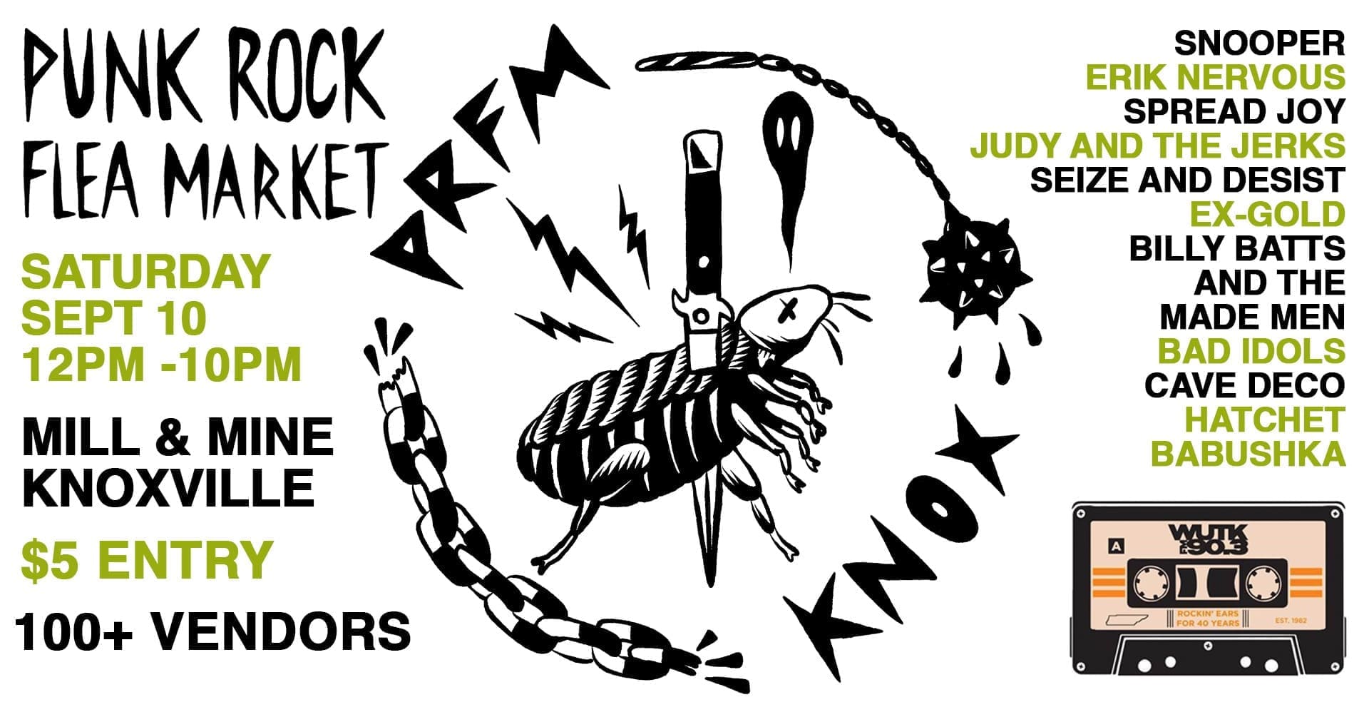 Punk Rock Flea Market 90.3 THE ROCK Volunteer Radio